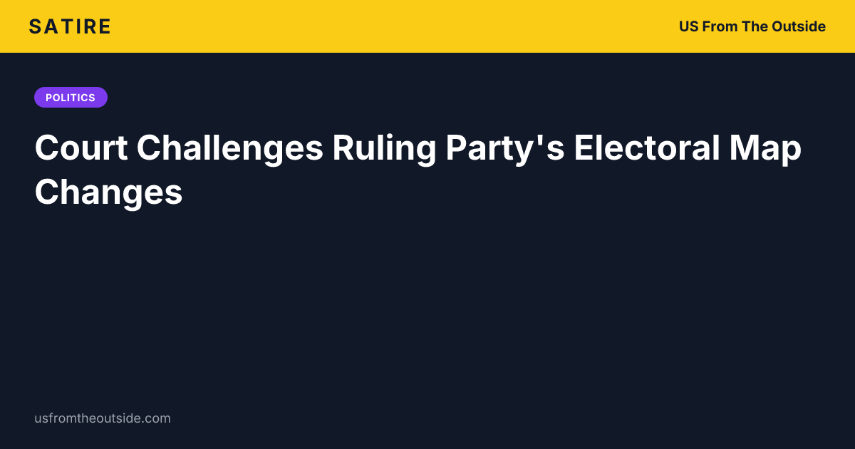 Court Challenges Ruling Party's Electoral Map Changes