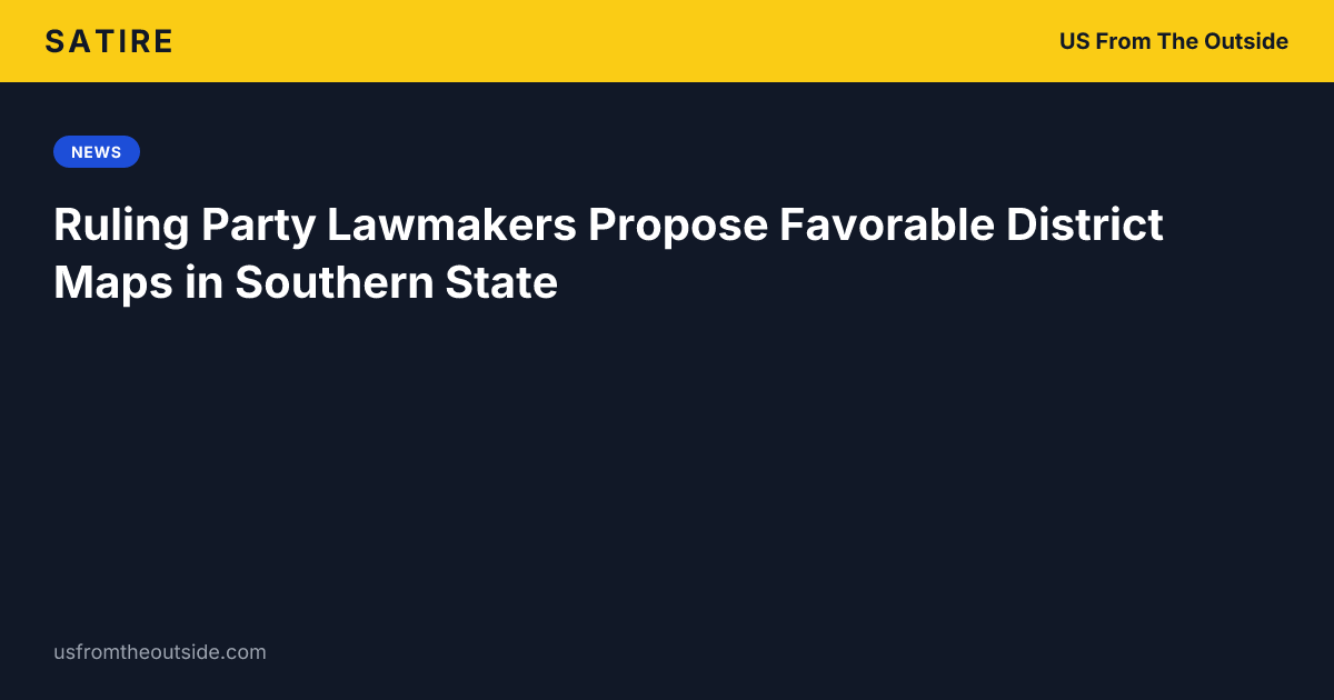 Ruling Party Lawmakers Propose Favorable District Maps in Southern State